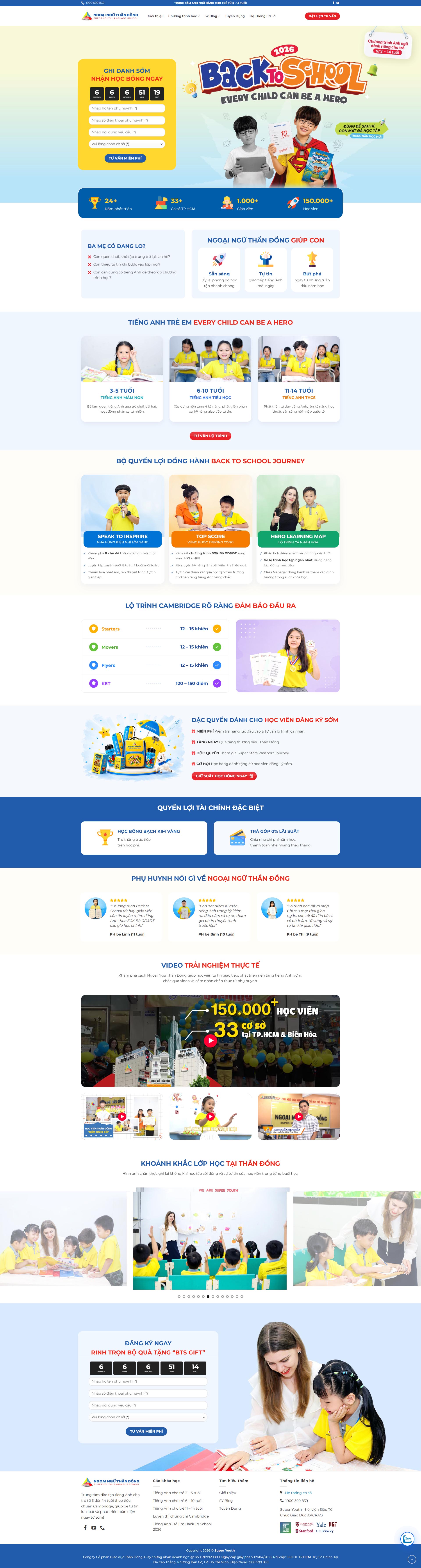 Landing Page Super Youth